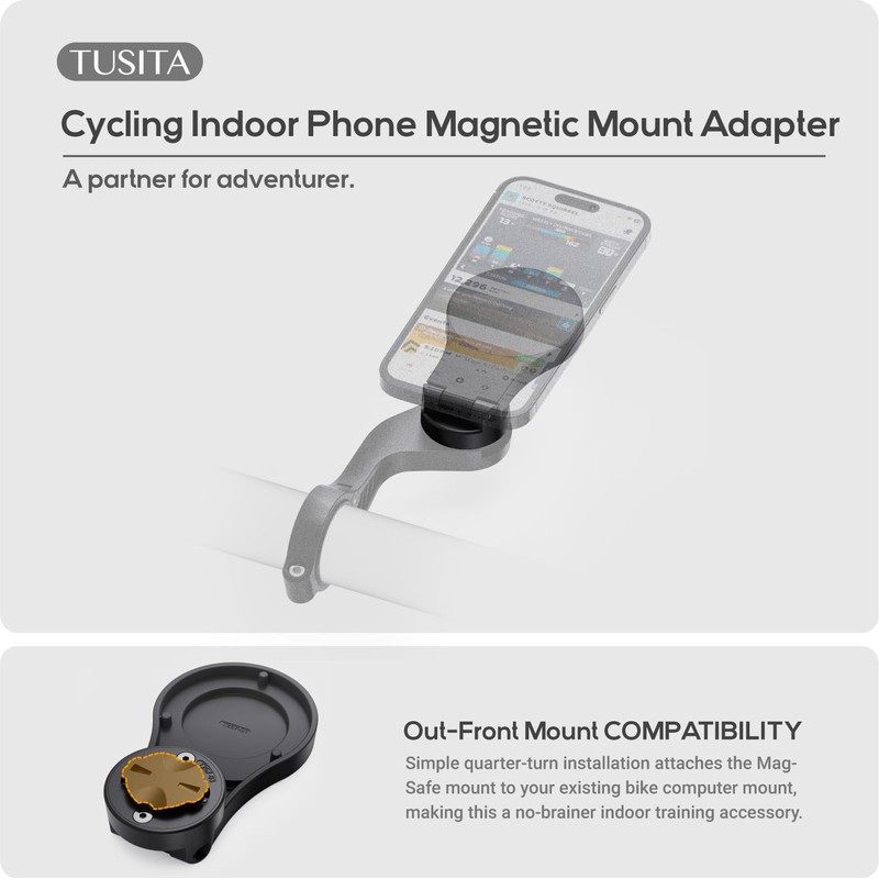 TUSITA Cycling Indoor Phone Mount Adapter for MagSafe Devices Compatible
