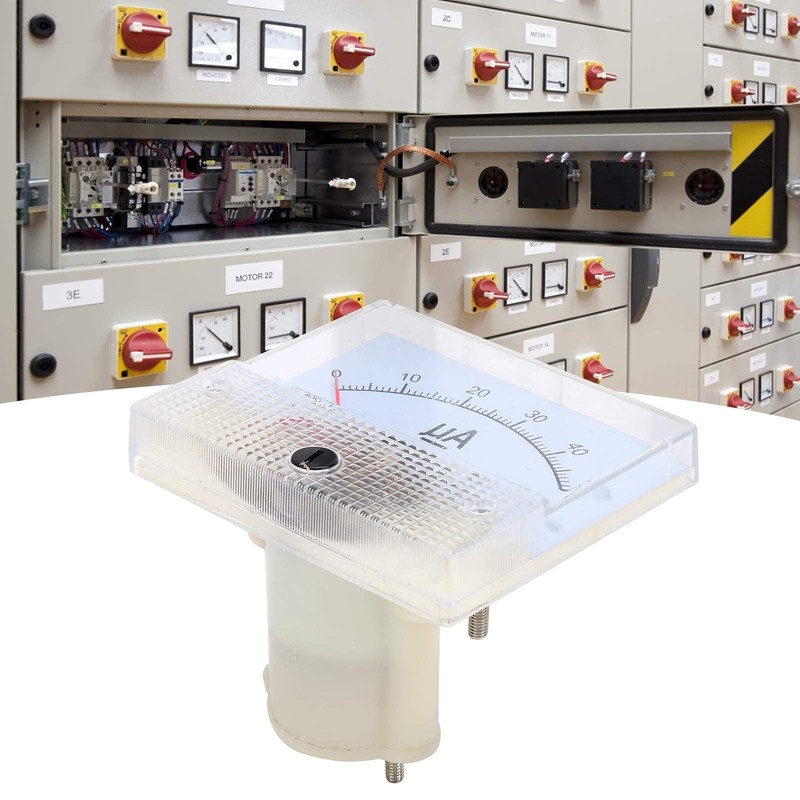 85C1 Analog Electricity Meter DC0-50UA ABS Pointer Ammeter DC 500V