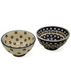 Bunzlauer Multi-Purpose Bowls 13.5 cm Ribbed Set of 2 (Margaret