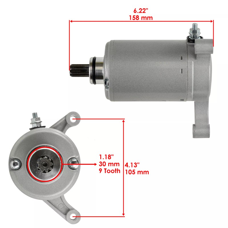 Caltric Starter Starting Motor fits Yamaha Big Bear 350 YFM350FW