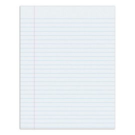 Pacon® Composition Paper, Unpunched, 3/8" Rule, 8 1/2" x 11", White, Pack Of 500 Sheets