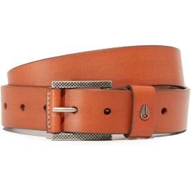 Nixon NEW Nixon Americana Men's C2372-747 Saddle Brown Leather Slim Belt MSRP $40 - M