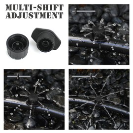 100Pcs Drip Irrigation Emitters,Adjustable Irrigation Drippers Sprinklers,1/4 Inch Emitters Micro Drip for Watering System