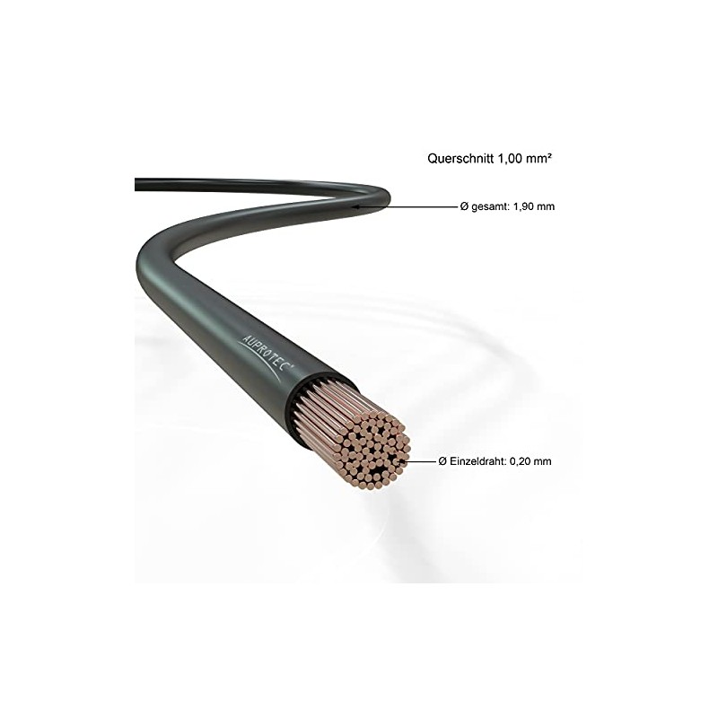 AUPROTEC FLRY-B Vehicle Cable 1.0 mm² Set 2 Colours of