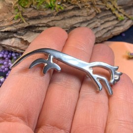 Unbranded NEW PEWTER Celtic Uffington White Horse Brooch Pagan Horse Goddess Epona Pin