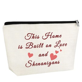 Housewarming Gift for Women Makeup Bag House Warming Gifts for Sister Friend Mom Grandma Aunt Coworker New Home Gift Ideas Cosmetic Bag Christmas Birthday Gifts for Her Travel Pouch