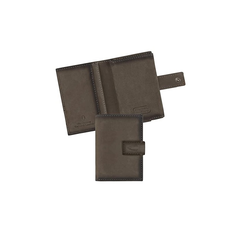 camel active Dallas Men's RFID Medium Leather Credit Card Slider,