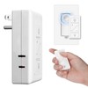 Smart Plug-in Dimmer, Wireless Dimmer Plug with Remote, 2.4GHz Dual