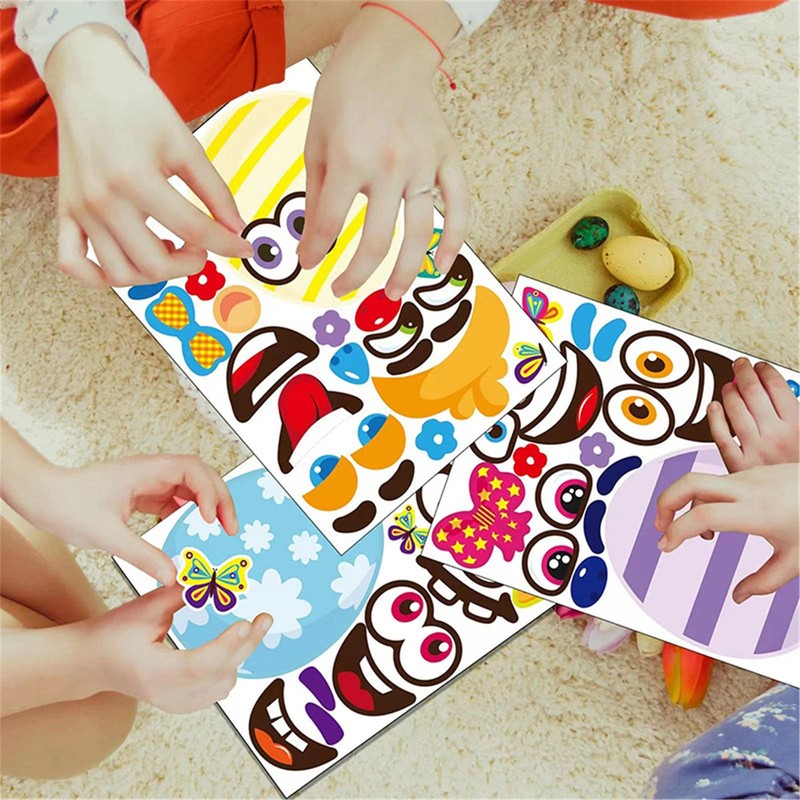 Rifuli # Ostern Kinderspielzeug DIY Aufkleber Geschenkaufkleber Party Osterei Aufkleber