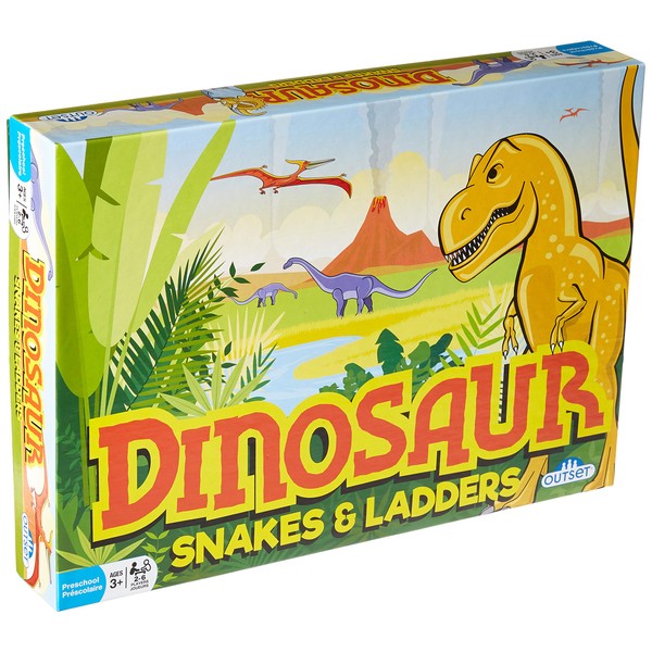 Outset Media Dinosaur Snakes and Ladders Game