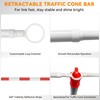 24 Pcs 3FT-6.56FT Retractable Cone Bar Extendable Safety Cone Bars(Cones
