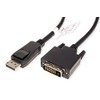 VALUE DisplayPort Kabel DP ST - DVI-D ST, schwarz, 3