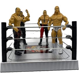 SDMAX WWE Wrestling Ring Playset with Action Figures, WWE Ring with Equipment’s Toy for Kids Boys, Ideal for Birthday Gift, Safe and Durable, Realistic Superstar Figures