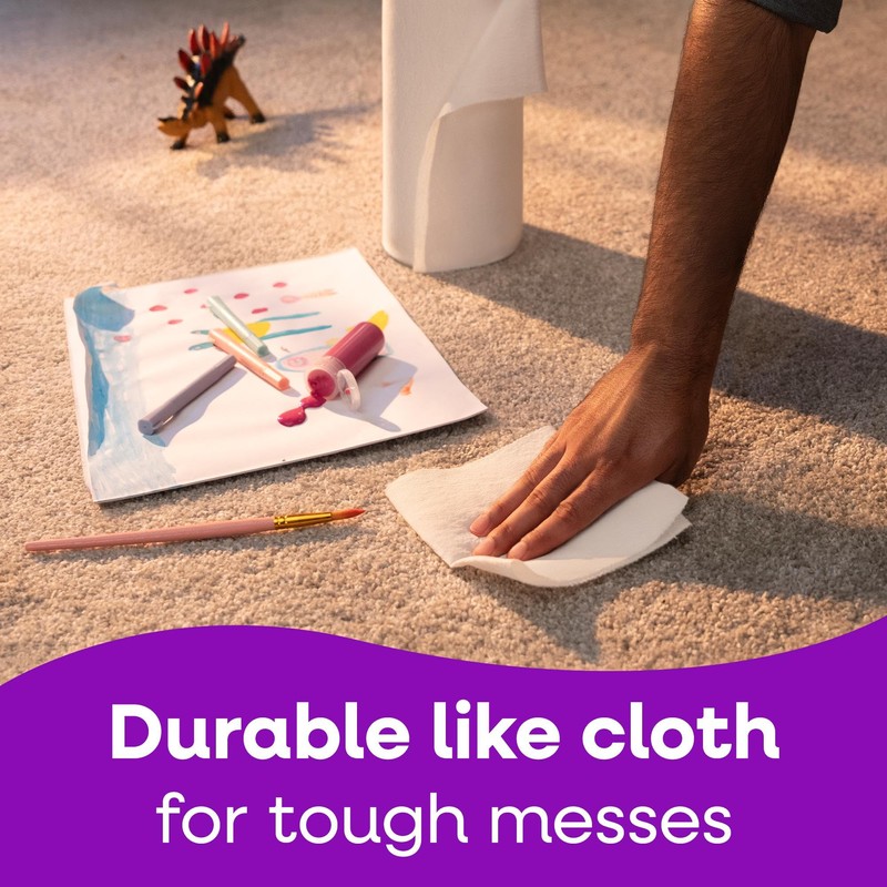 Viva Signature Cloth Paper Towels, Choose-A-Sheet Size, 3 Double Rolls,