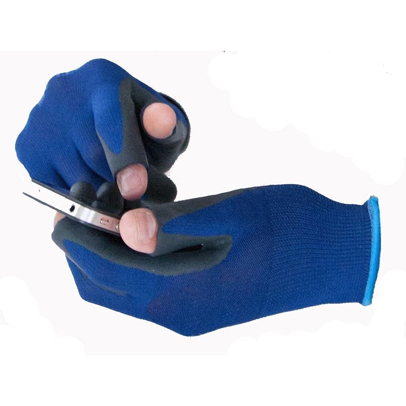 Trutaj Rubber Outdoor & Sports Gloves - True Touchscreen, Open