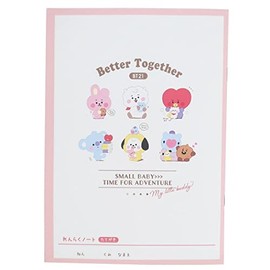 Kamiojapan BT21 [Contact Book] A5 Rinraku Notebook/Chibi Ni Alignment LINE FRIENDS