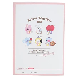 Kamiojapan BT21 [Contact Book] A5 Rinraku Notebook/Chibi Ni Alignment LINE FRIENDS