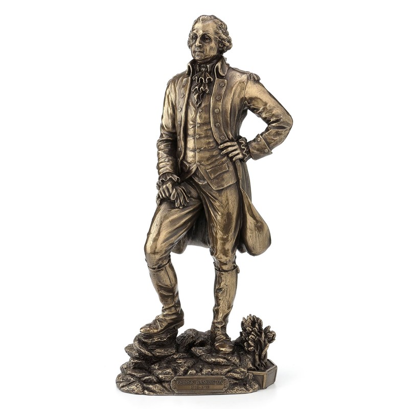US 11 Inch George Washington Cold Cast Decorative Figurine, Bronze