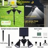MOLEBIT Solar Outdoor Spotlights, 1400-Lumens Bright 36 LED Motion Sensor