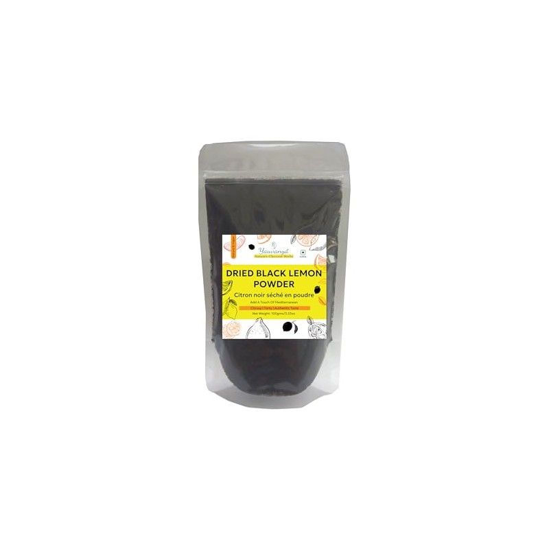 Yauvanya Black Lemon Powder - 100 gms, Mediterranean Seasoning for
