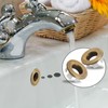 Seimneire 3pcs Brass Sink Overflow Trim Ring Basin Overflow Ring,