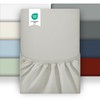 puredown Fitted Sheet 150 x 190 cm Microfibre Bed Sheet