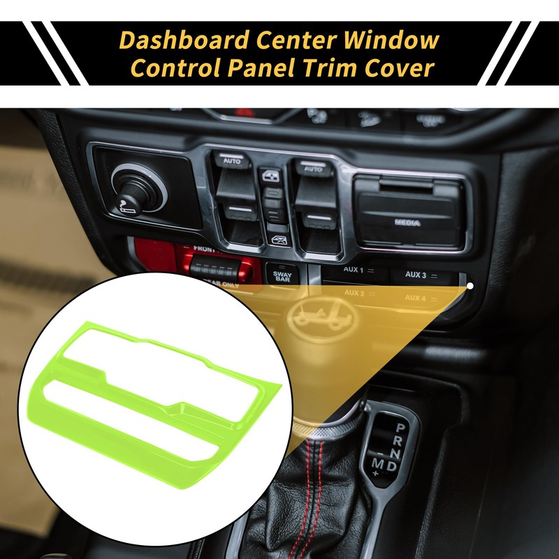 REPAIROCK 1 Pc Dashboard Center Window Control Panel Trim Cover
