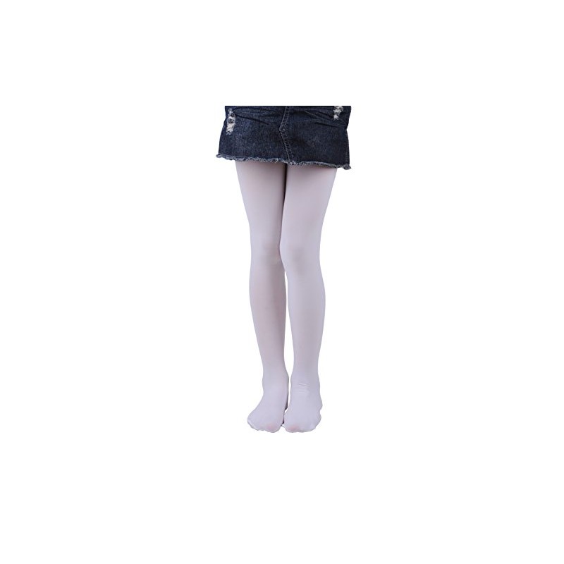 EVERSWE Microfibre 40 Denier Children’s Tights for Girls, White