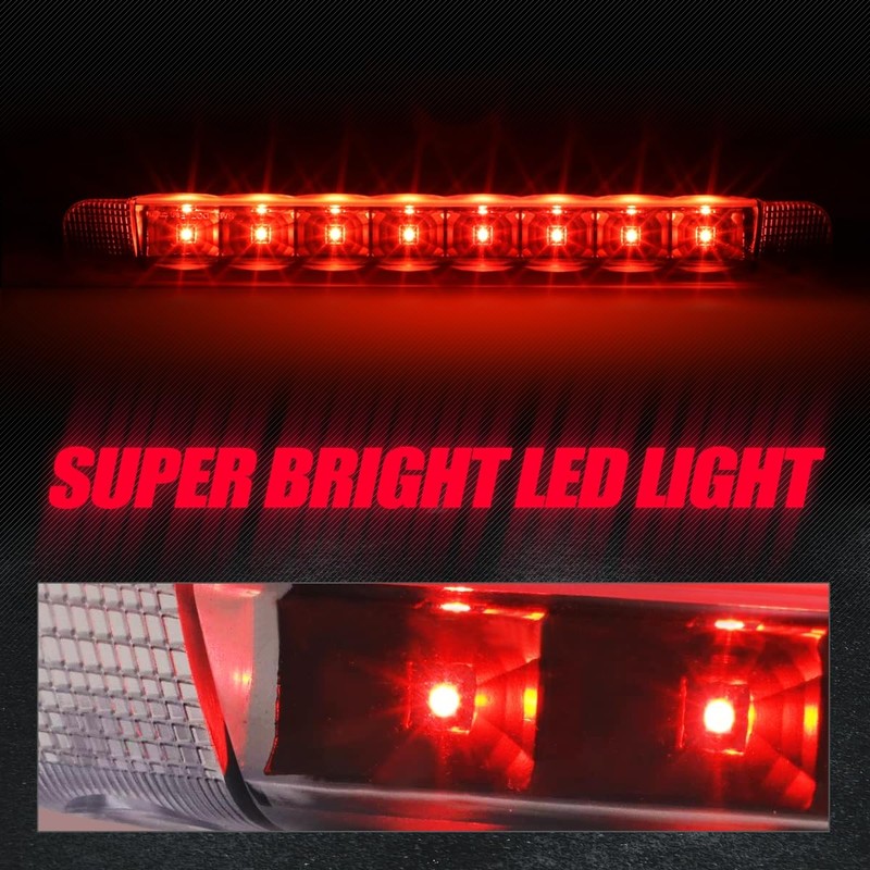 Auto Dynasty LED Black Rear High Mount 3rd Third Brake