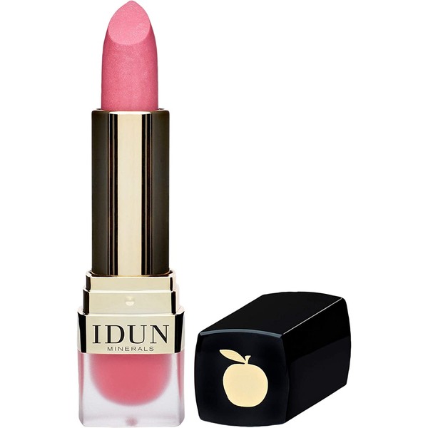 IDUN Minerals Creme Lipstick Elise - Glossy Light Coverage, Luminescent Natural Result - Moisturizing w/Creamy Texture - Vegan, Vitamin E, Shea Butter, Safe for Sensitive Skin - Light Pink, 0.12 oz