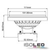 IsoLED AR111 G53 Spotlight 11 Watt 30° Natural White