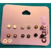 Claire’s Six Pairs Claire's White Silver Gold Rose Gold Dark