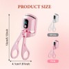 OEKYTOY Heated Eyelash Curler,Electric Eyelash Curler LCD Display 3 Heating