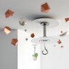 Silver Adhesive Ceiling Hook-Weight-Bearing Stick-On Ceiling Hooks, Sticky Ceiling Hook,