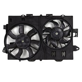 For Chevy Equinox 2006 2007 2008 Radiator Air Conditioning Fan Assembly Driver Side | 3.6L | 1st Design | Replacement For GM3115226 | 19130470, 19130233