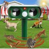 Solar-Powered Ultrasonic Animal Repellent with Motion Sensor, Waterproof Deer Repellent