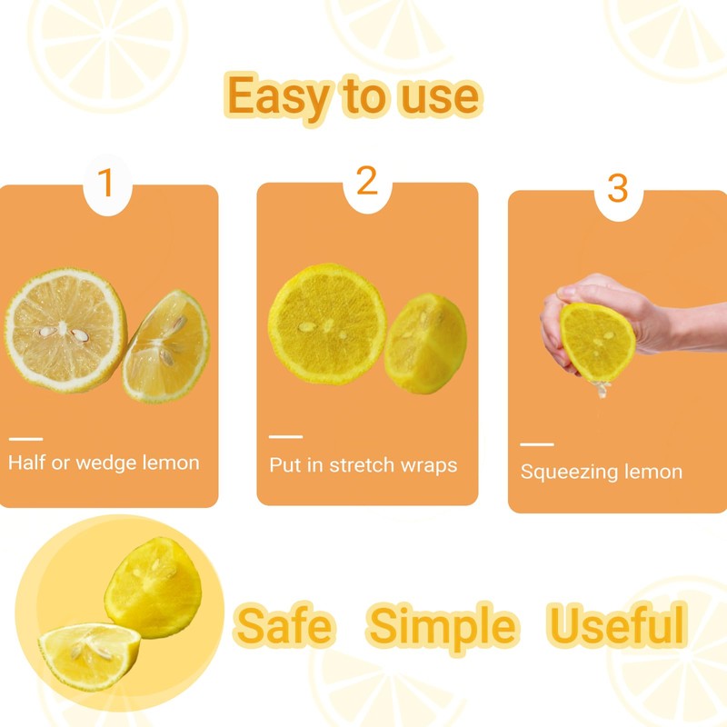 120 pack lemon stretch wraps - mesh food cover for