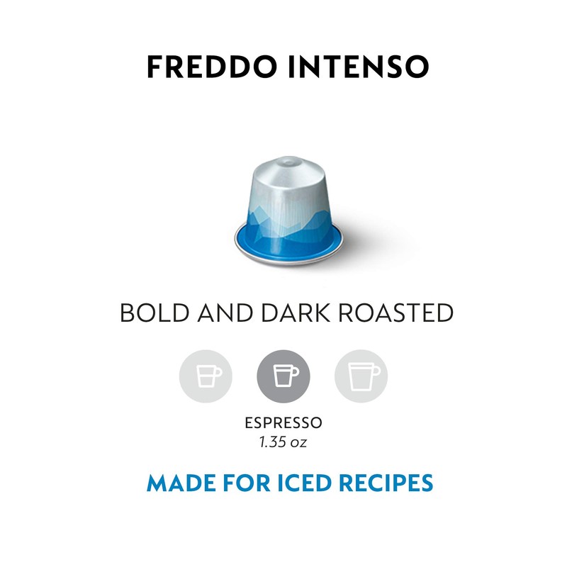 Nespresso Original Line Iced Coffee Freddo Intenso 1.35 Oz 50