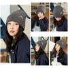 Weuiean GOZZ-95 Dog Embroidered Knit Hat, Ribbed Knit Cap, Men's,