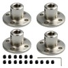 Pocoxll 4Pcs Flange Shaft Coupling Set,Flange Coupling Connector for Motor