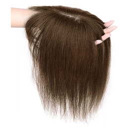 Aisiqueens Hairpiece Partial Wig Human Hair Top Hairpiece 100% Human Hair Top Wig Top Wigs Top Hair Wigs Hair Whole Women Women Breathable Hair Hiding Light Flirty Gray Hair Point Wigs Women's Hairpieces Top Cover Human Hair Wig 3D With Bangs