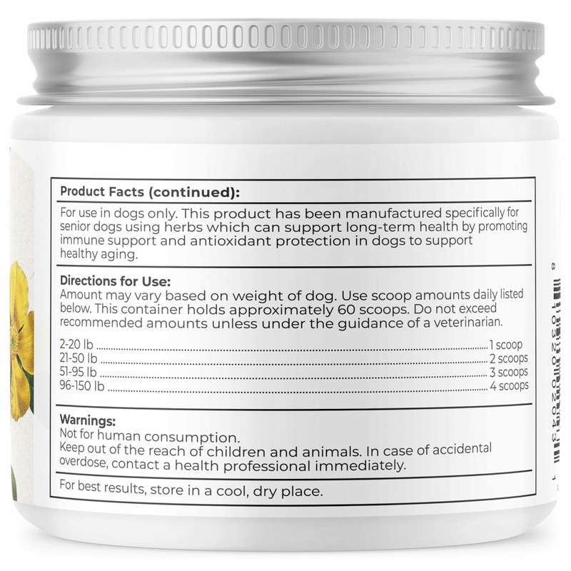 Dr. Harvey's Golden Years Geriatric Herbal Supplement for Senior Dogs,