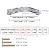 Sinyiol Bling Crystal Door Drawer Pulls Handle Knobs, 6 Pack