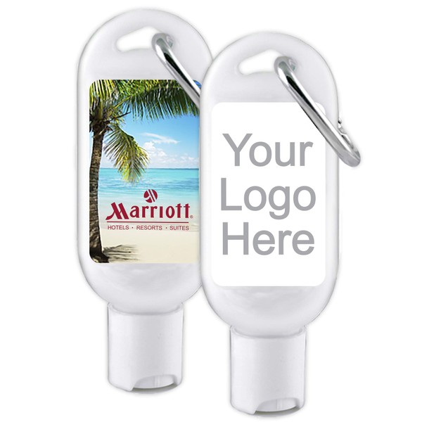Ducky Days Promotional Hand Sanitizer with Carabiner, Custom Hand Sanitizer - 12 Quantity - $2.98 Each - Promotional Product/Bulk with Your Logo/Customized
