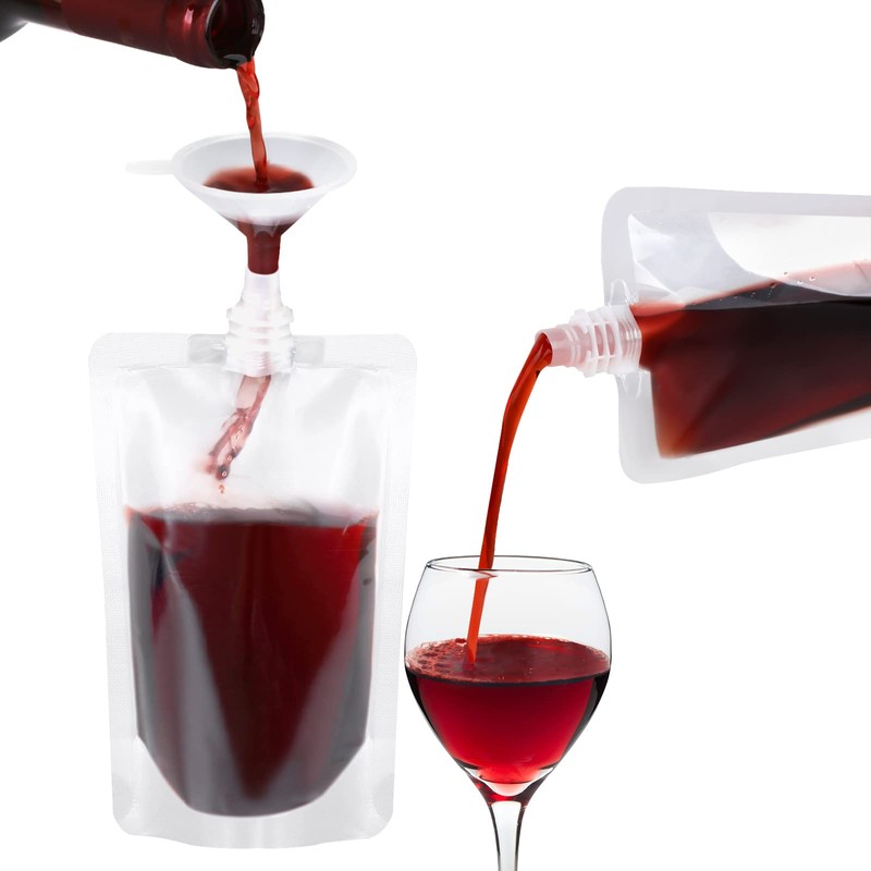 Plastic Flasks 24 PCS, 8 Oz Concealable and Reusable Drink