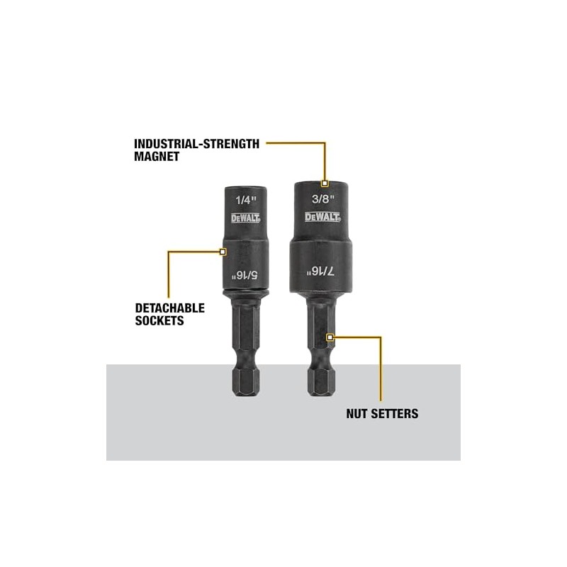 DEWALT Nut Driver Set, Double Ended, 2-Piece (DWADEND-2)