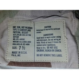 Generic 3-Color Desert Boonie Hat, 2.5"" Short Brim, Made in The USA, Tri-Color Desert Camo Boonie Cover-Jungle Hat (US, Alpha, Medium, 3-Color Desert)