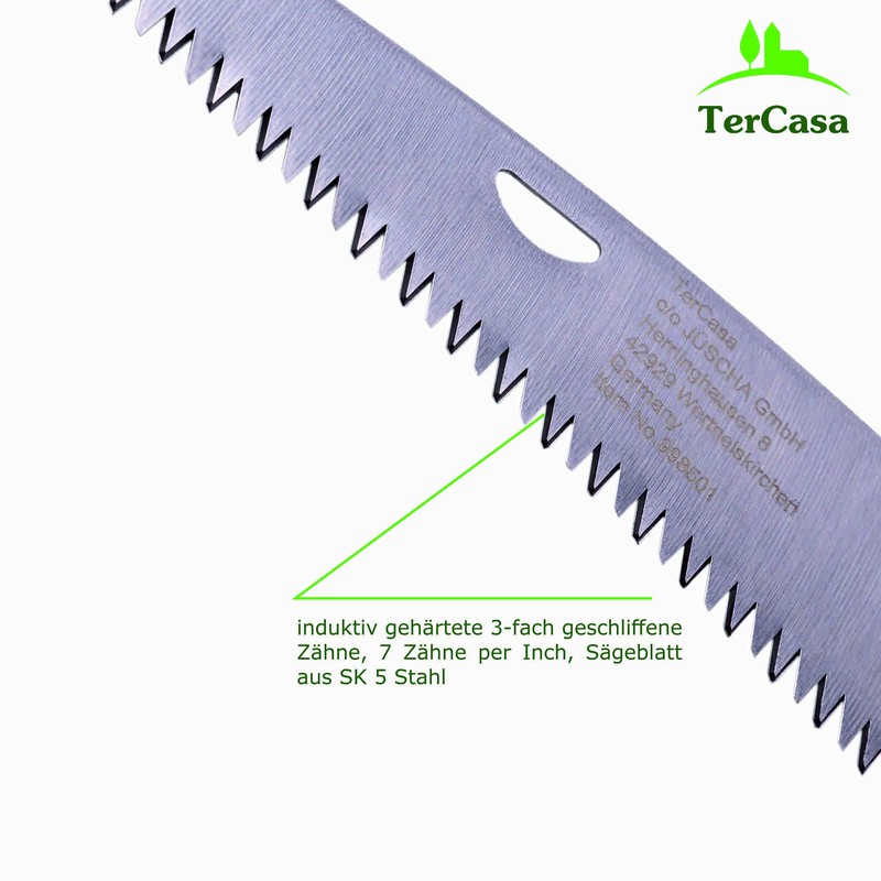 TerCasa® Folding Hand Saw, Garden Folding Saw with Safety Lock,