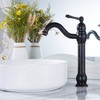 GGStudy 360° Swivel Single Handle One Hole Bathroom Vessel Sink
