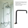 Shower Head Extension with Flange S Shape Shower Arm Wall